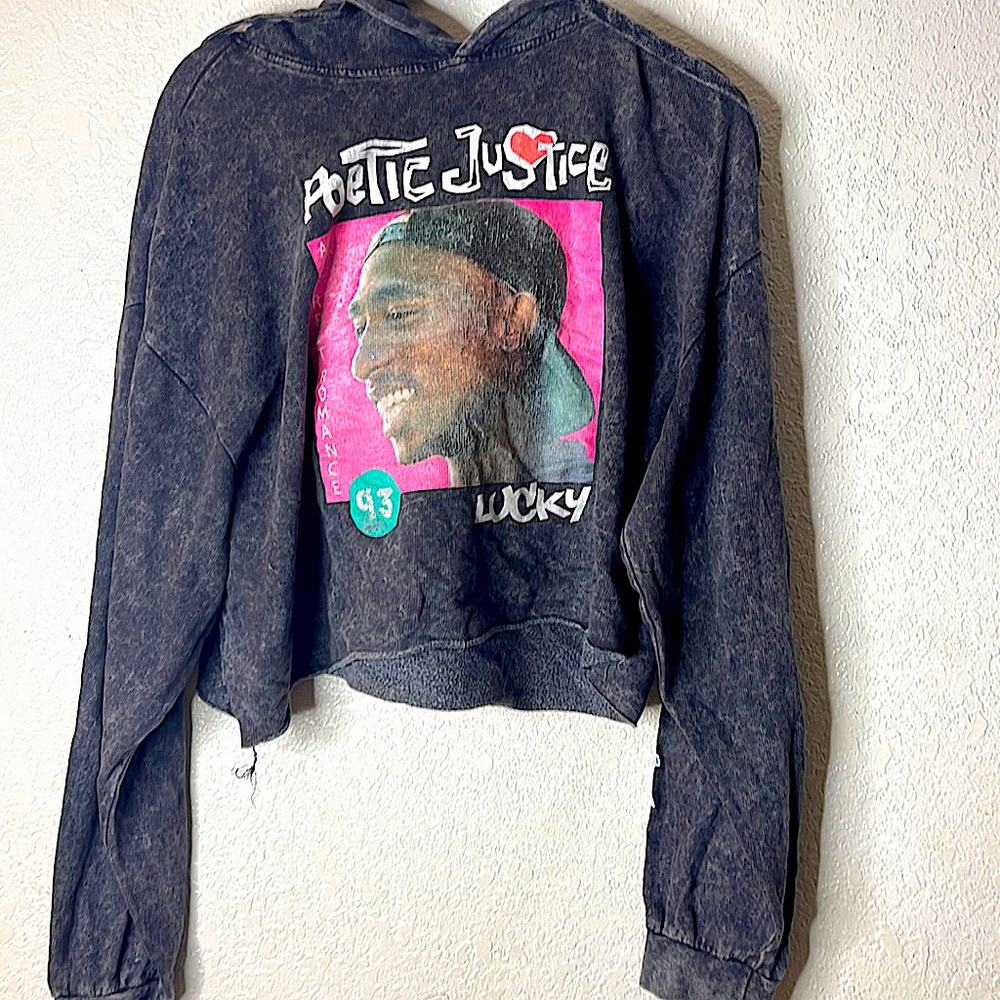 Poetic Justice hoodie-top made in China. The brand of this is called CHEMISTRY.